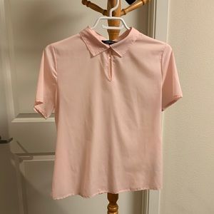 French Connection pink shirt short sleeves size S